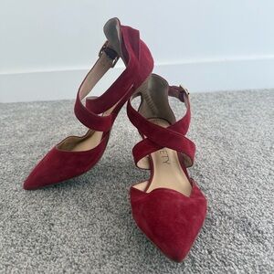Sole Society Red Suede Heels